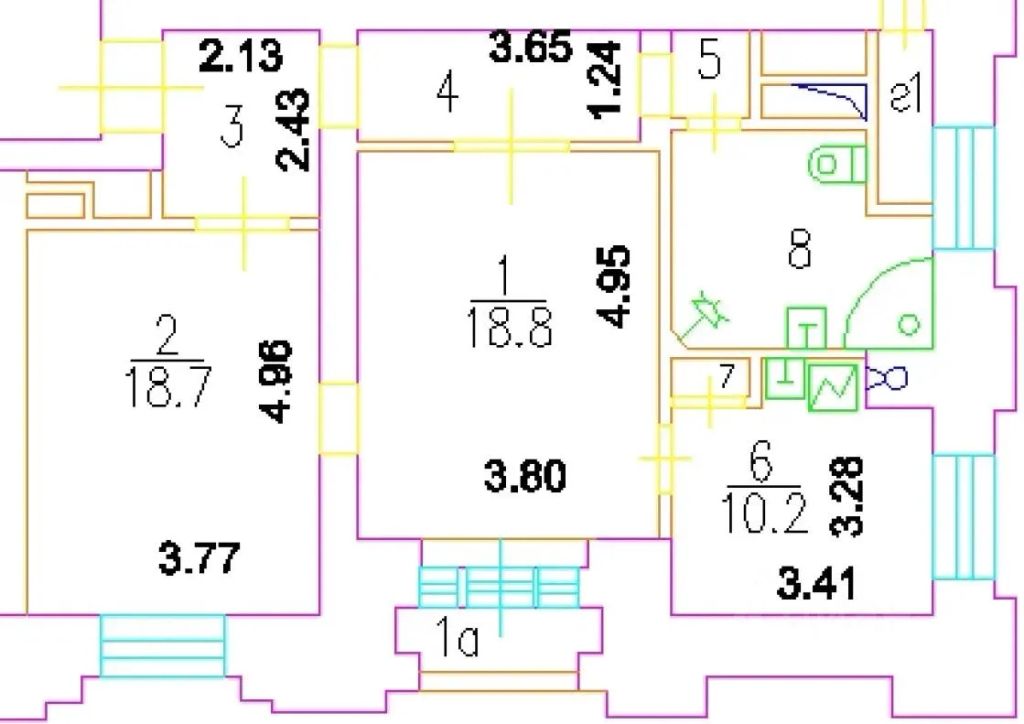 m. Barrikadnaya: Apartment, 2-rooms