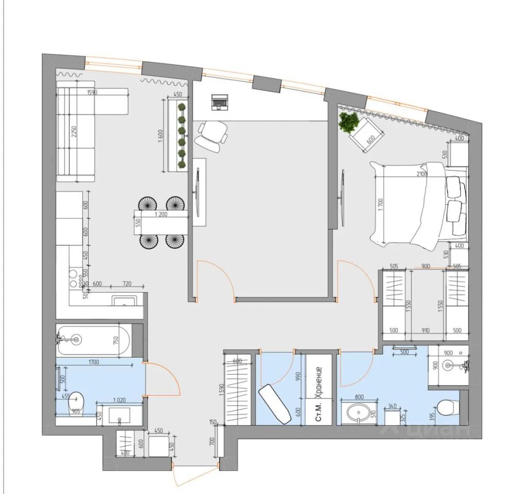 m. Aminyevskaya: Apartment, 2-rooms
