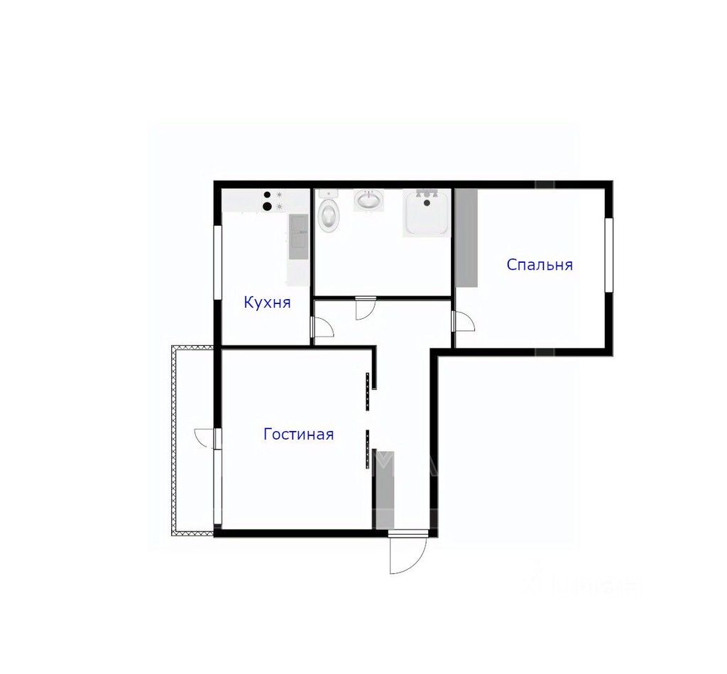 m. Belorusskaya: Apartment, 2-rooms