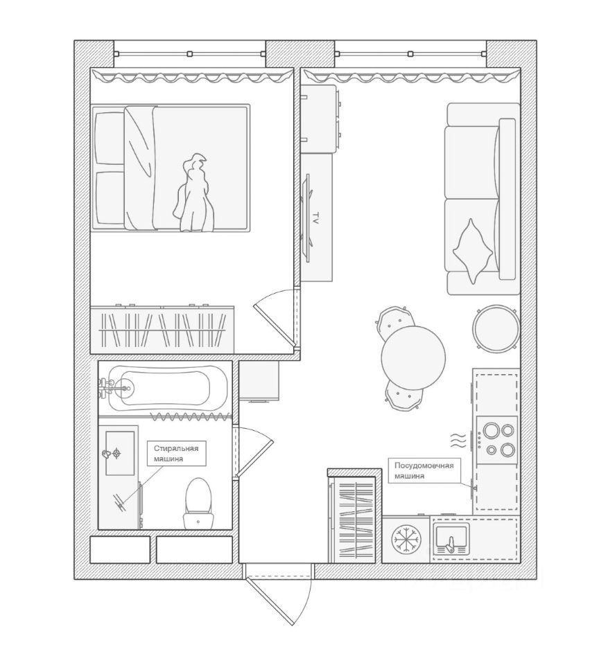 m. Nagatinskaya: Apartment, 1-rooms