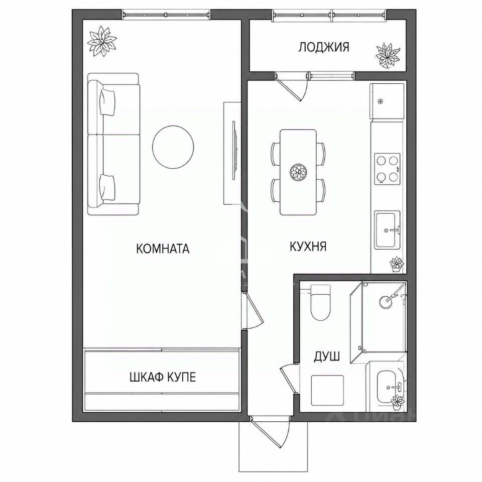 m. Khlebnikovo: Apartment, 1-rooms