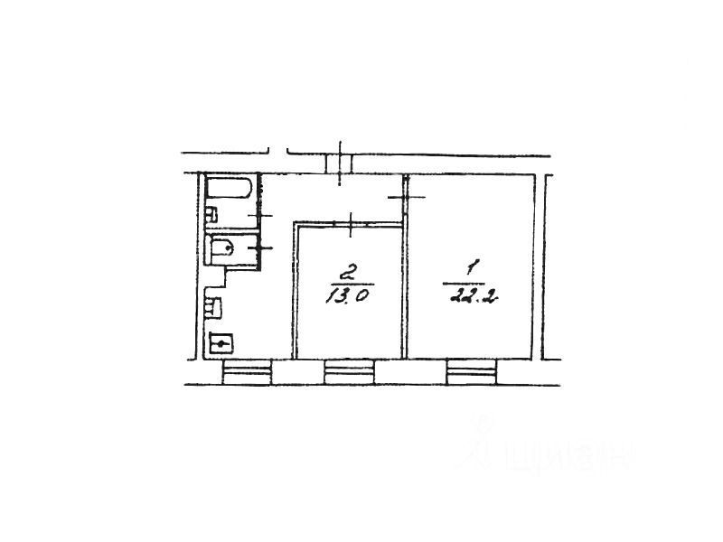 m. Park Pobedy: Apartment, 2-rooms