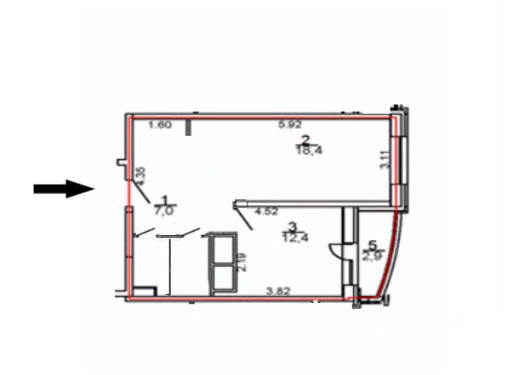 m. Nikolskoe: Apartment, 1-rooms