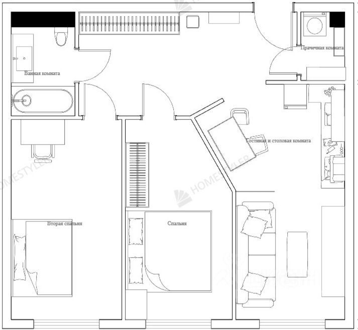 m. Verkhnie Likhobory: Apartment, 2-rooms