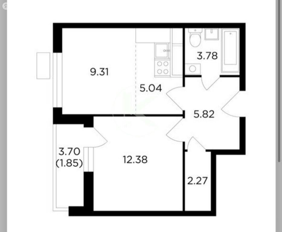 m. Aprelevka: Apartment, 1-rooms