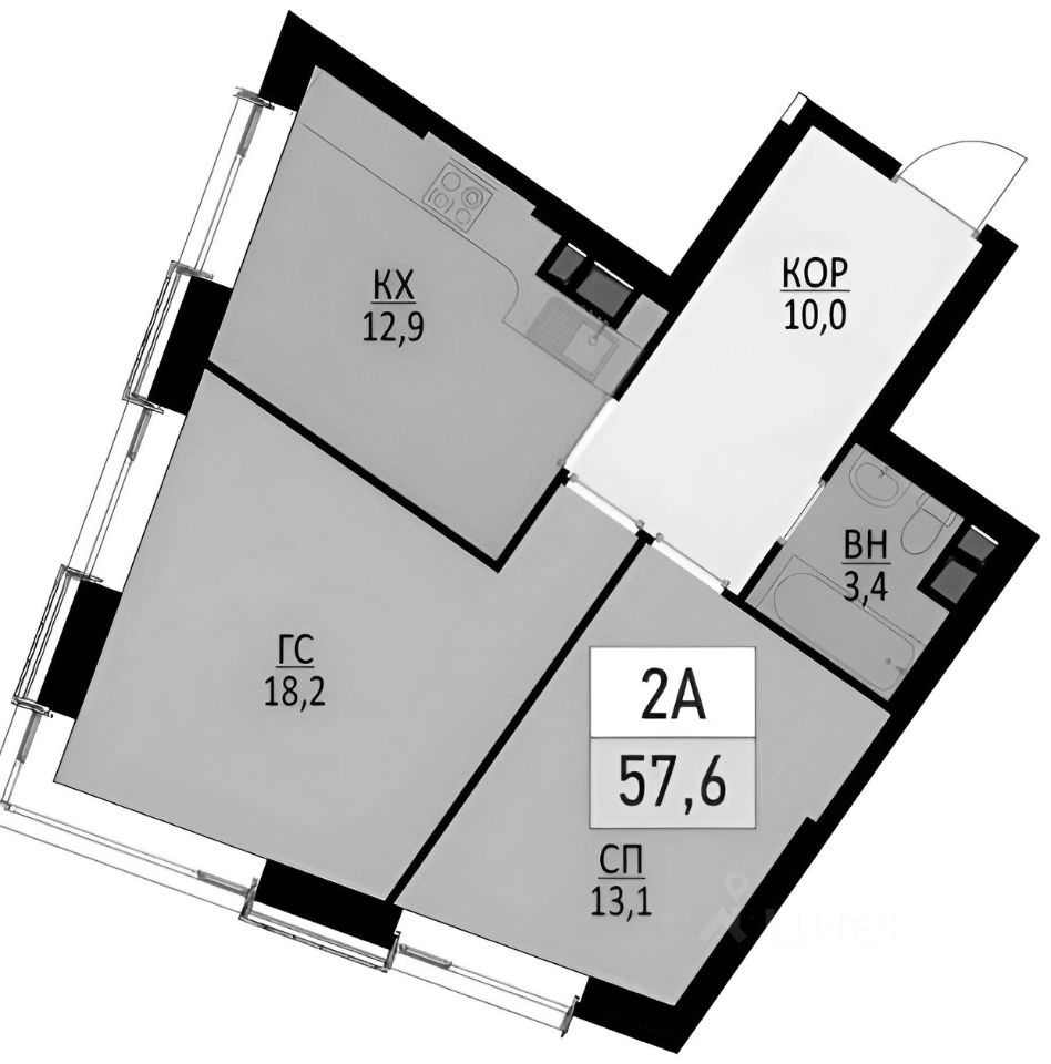 m. Narodnoe Opolchenie: Apartment, 2-rooms