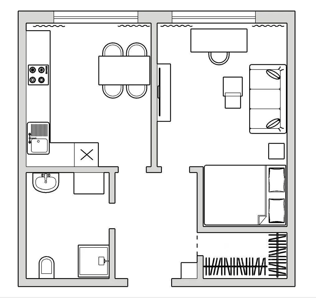 m. Khoroshevo: Apartment, 1-rooms