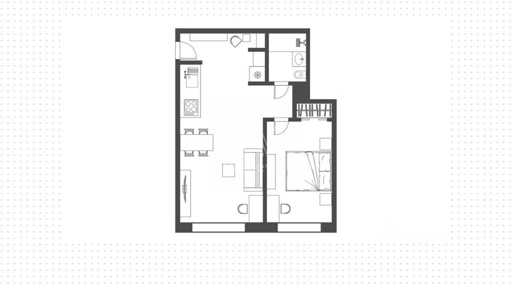 m. Park Pobedy: Apartment, 2-rooms