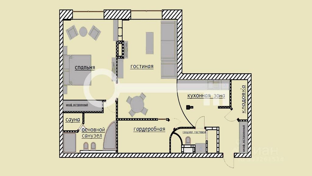 m. Minskaya: Apartment, 2-rooms