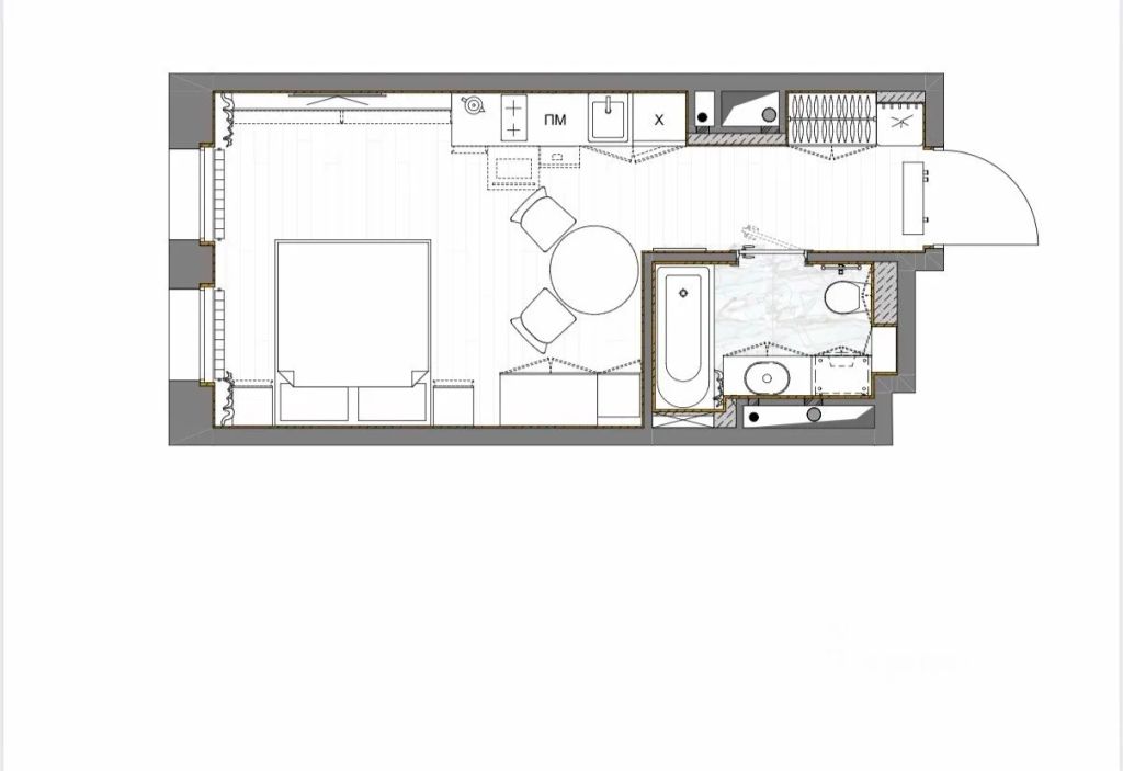 m. Moskva Tovarnaya: Apartment, studio