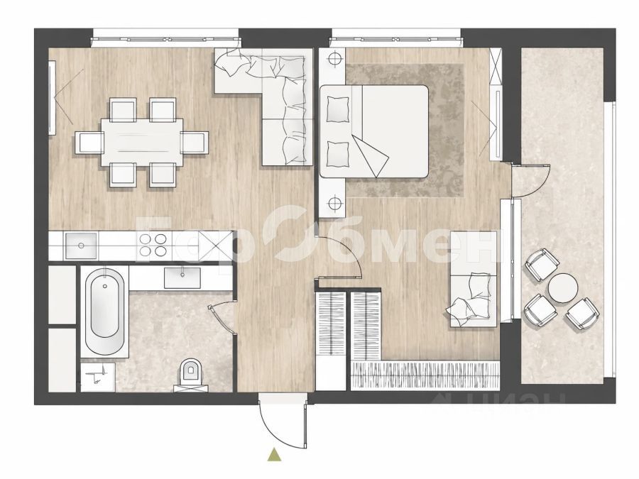m. Belorusskaya: Apartment, 2-rooms
