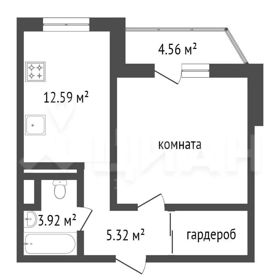 m. Planernaya: Apartment, 1-rooms