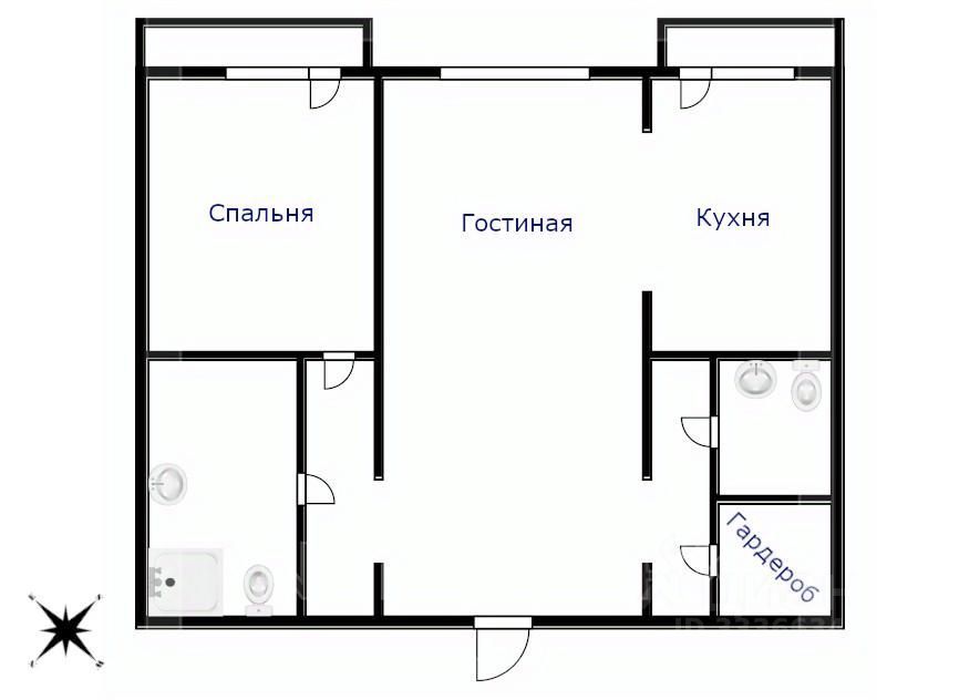m. Minskaya: Apartment, 2-rooms