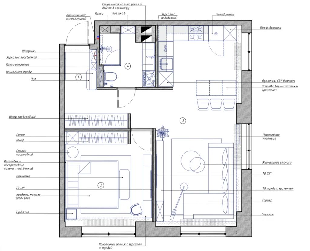 m. Alekseevskaya: Apartment, 2-rooms