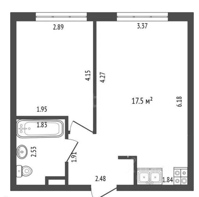 m. Vnukovo: Apartment, 1-rooms