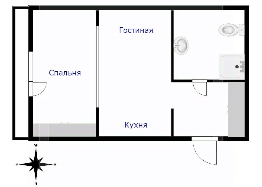 m. Alekseevskaya: Apartment, 1-rooms