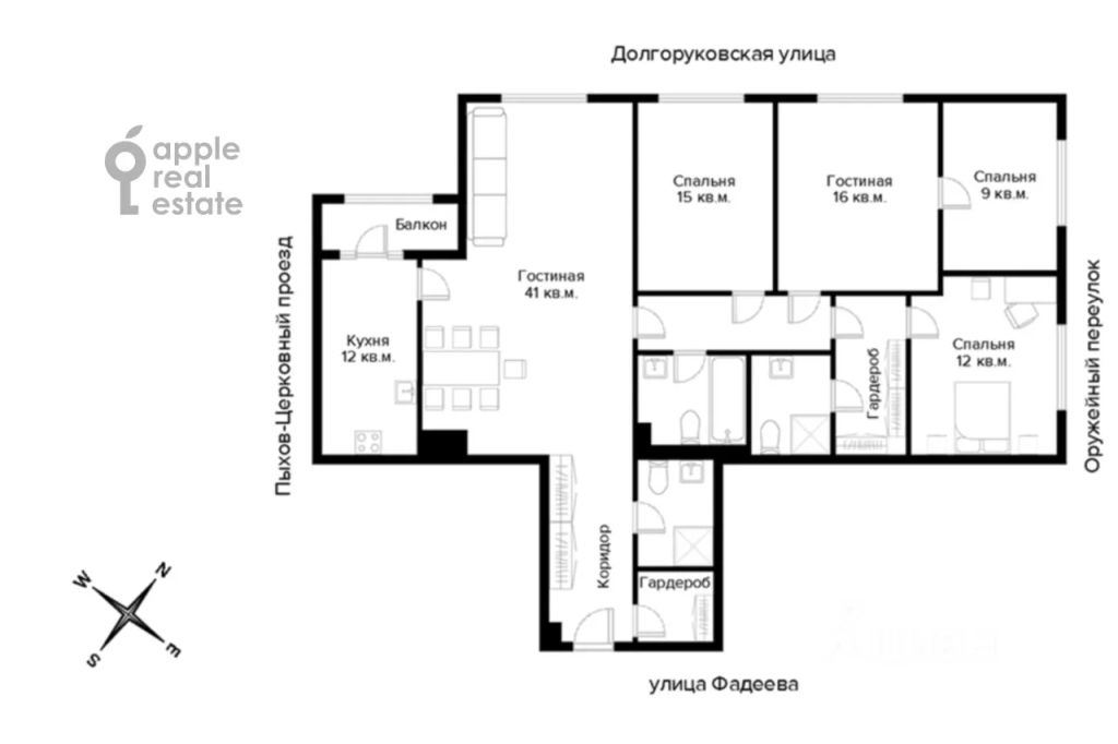 m. Novoslobodskaya: Apartment, 5-rooms