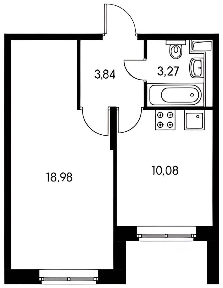 m. Opalikha: Apartment, 1-rooms