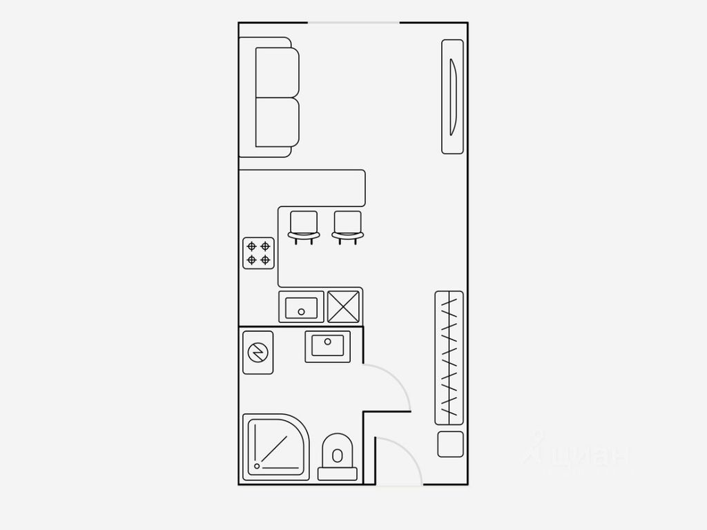 m. Bagrationovskaya: Apartment, studio