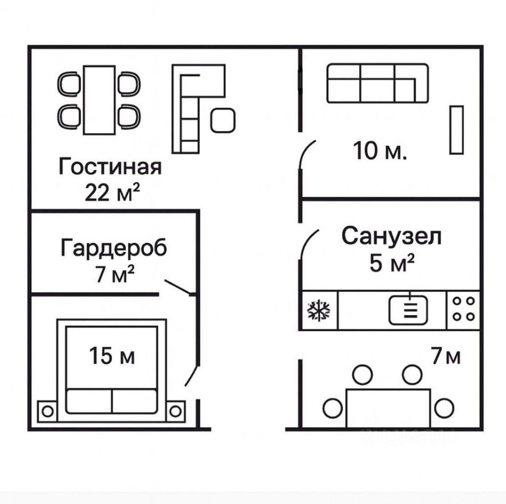 m. Novoslobodskaya: Apartment, 3-rooms