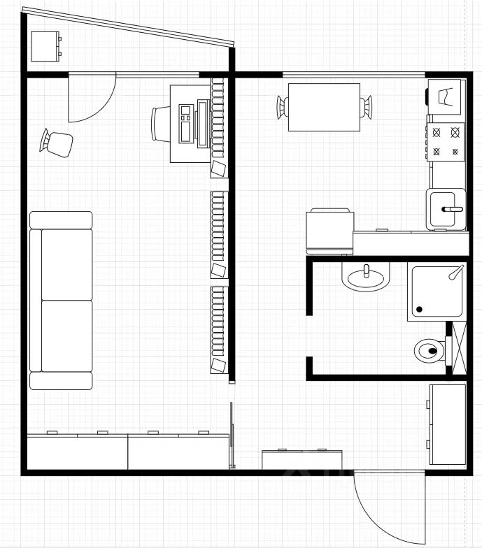 m. Tsvetnoy bulvar: Apartment, 1-rooms