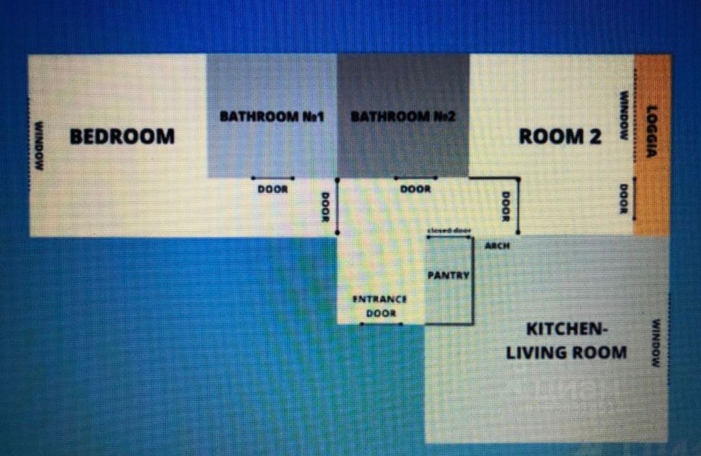 m. Dinamo: Apartment, 2-rooms