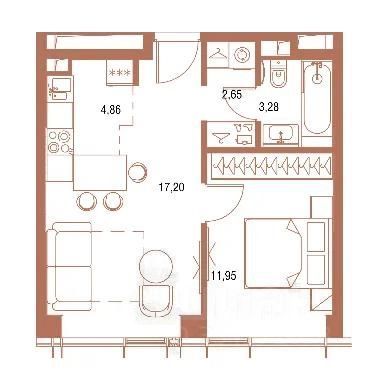 m. Dmitrovskaya: Apartment, 2-rooms