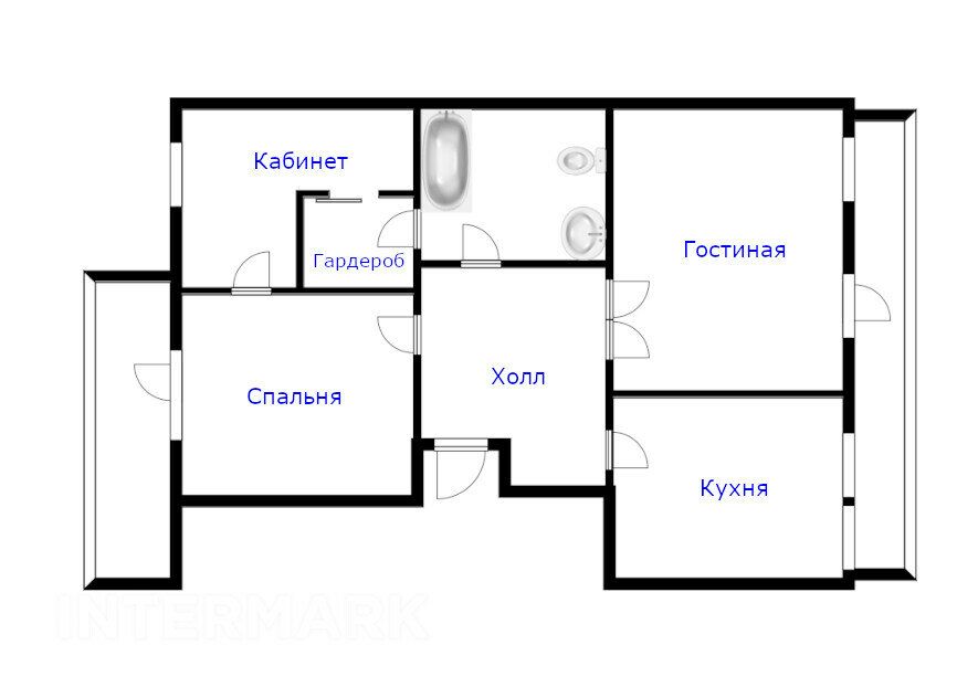 m. Sukharevskaya: Apartment, 3-rooms