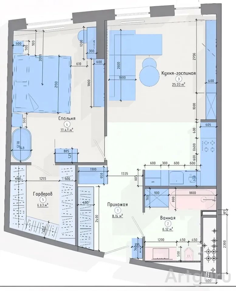 m. Profsoyuznaya: Apartment, 2-rooms