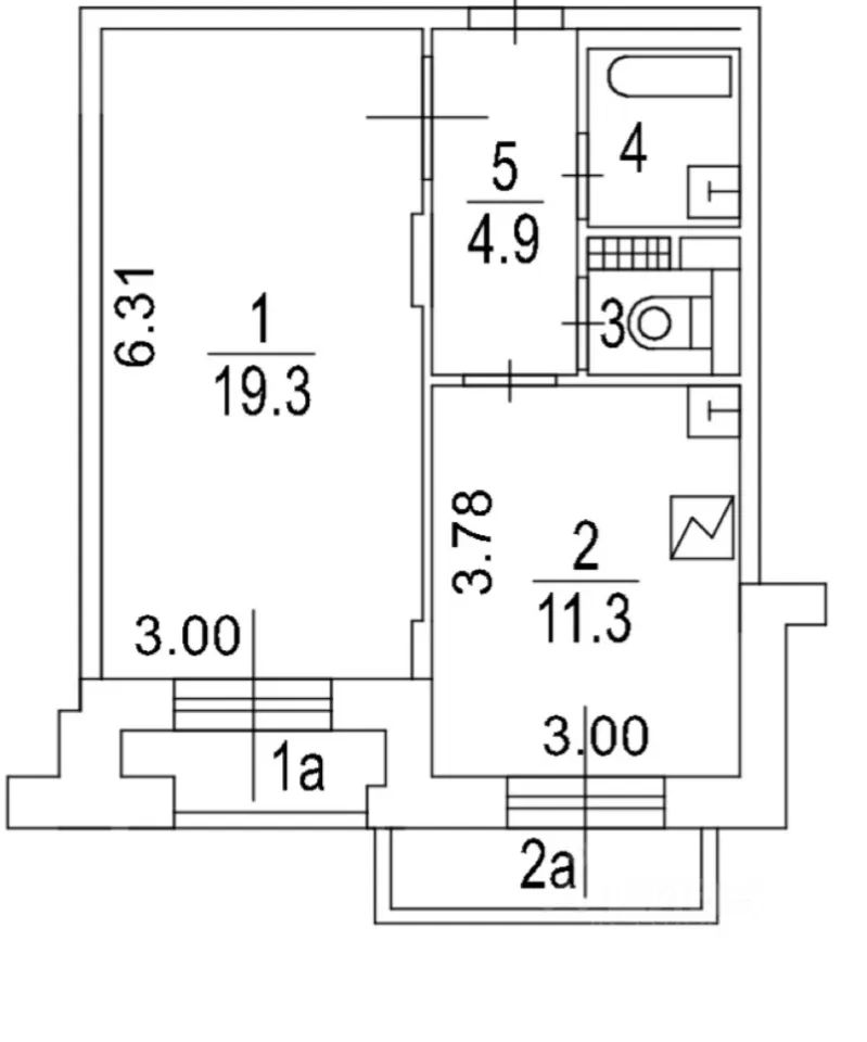m. Panfilovskaya: Apartment, 1-rooms