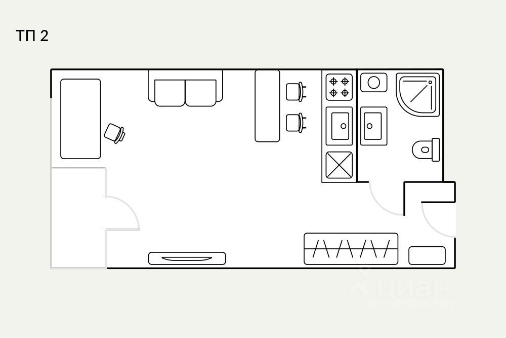 m. TsSKA: Apartment, studio