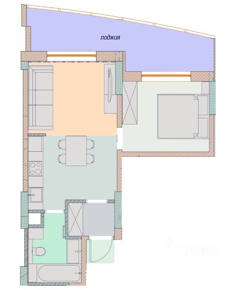 m. Rechnoy vokzal: Apartment, 2-rooms
