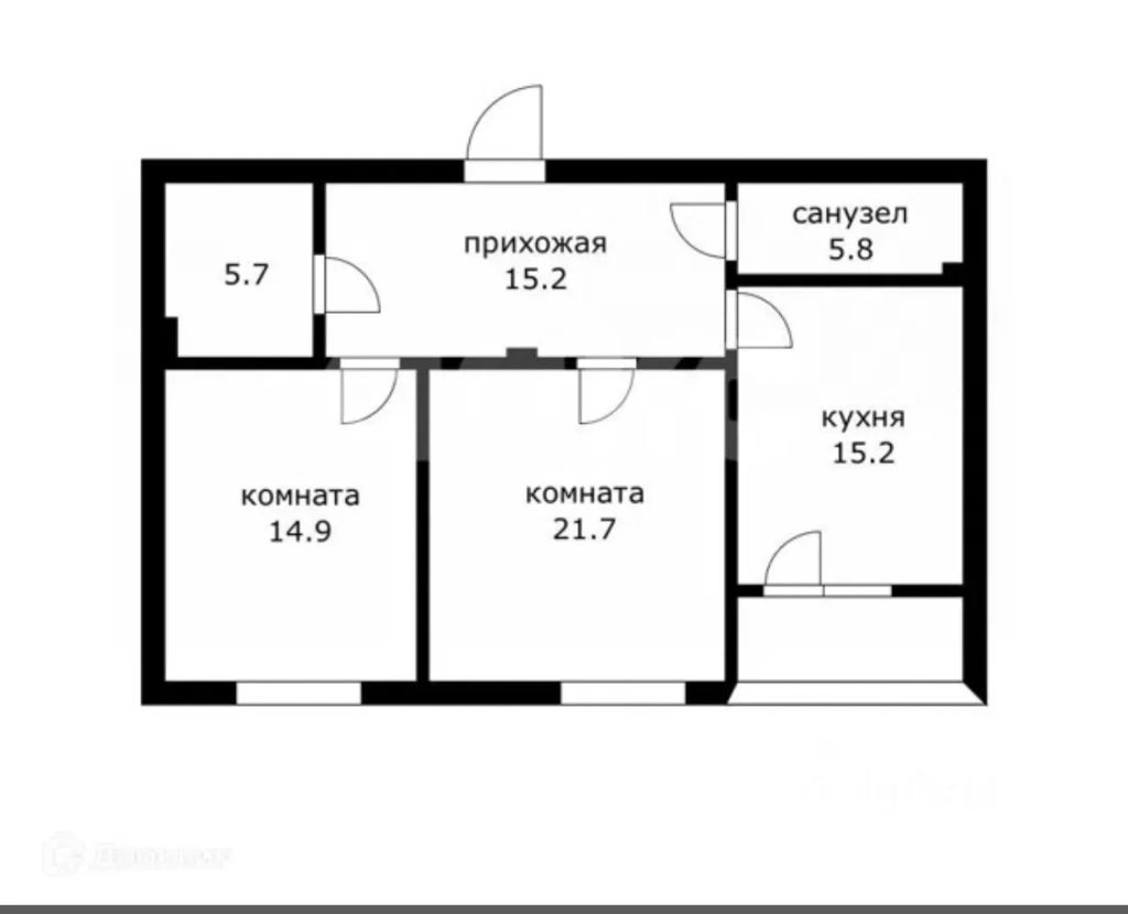 m. Zhulebino: Apartment, 2-rooms