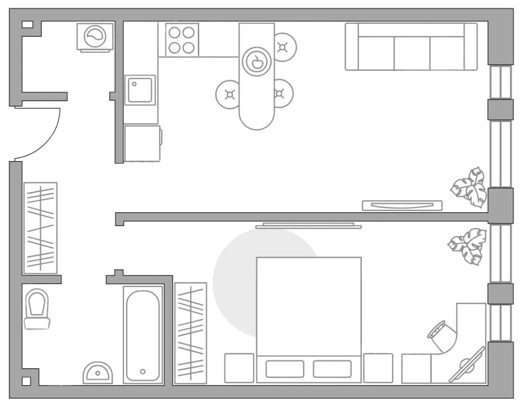 m. Dubrovka: Apartment, 1-rooms