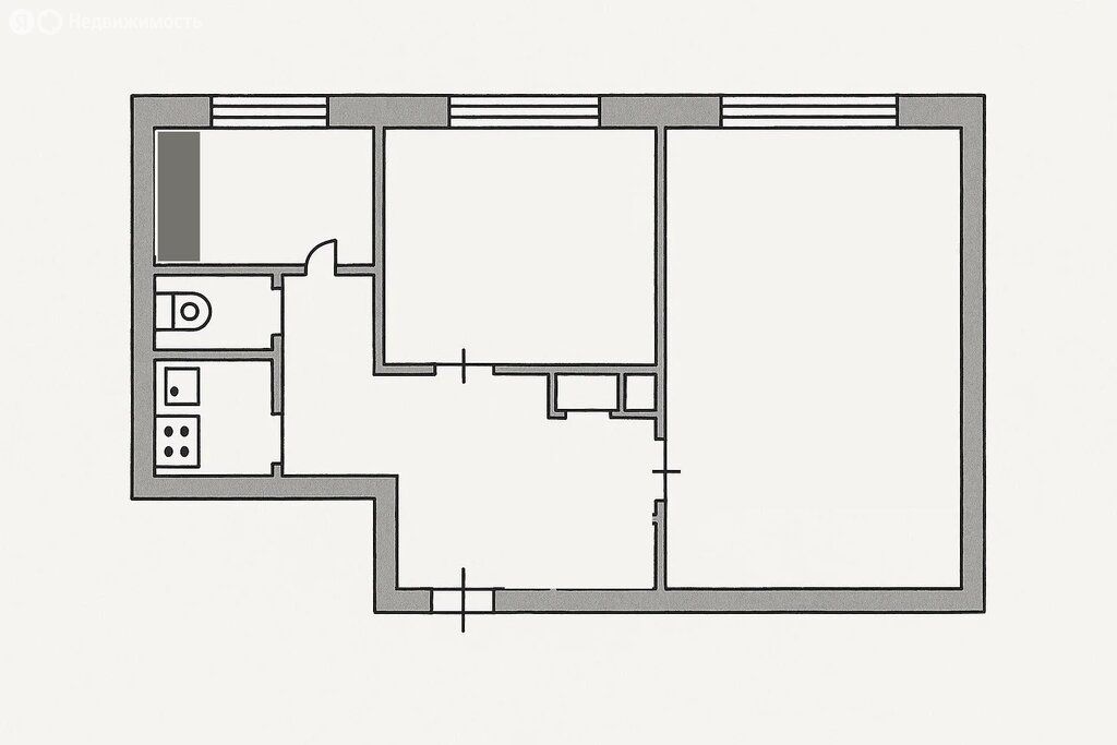 m. Polyanka: Apartment, 2-rooms