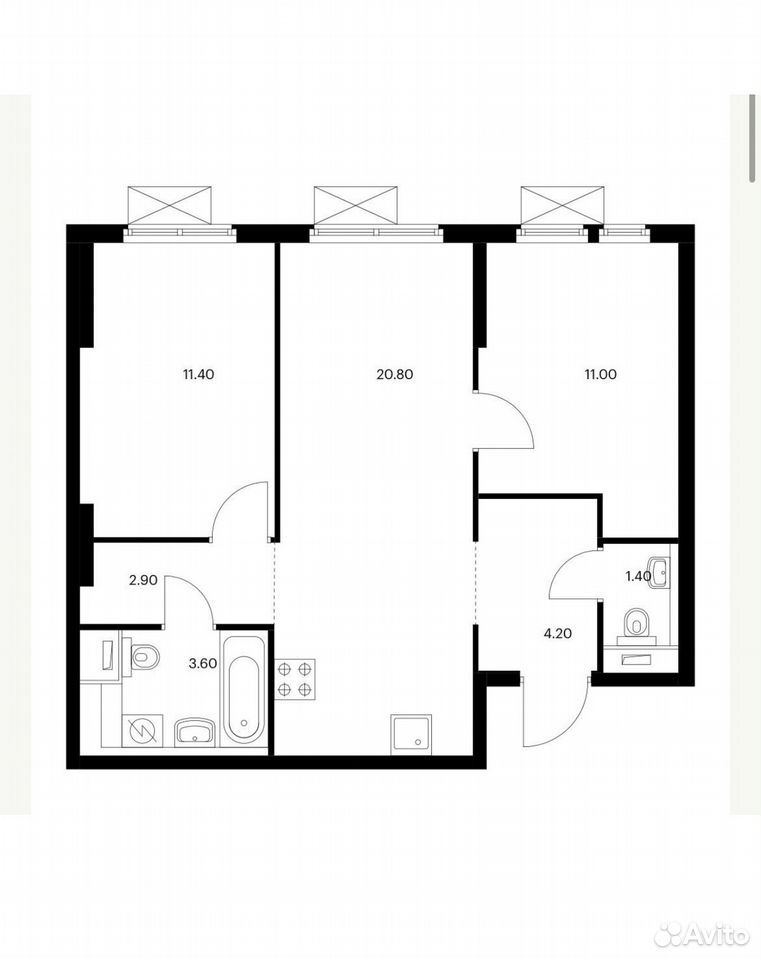 m. Kotelniki: Apartment, 2-rooms