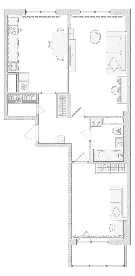 m. Nikolskoe: Apartment, 2-rooms