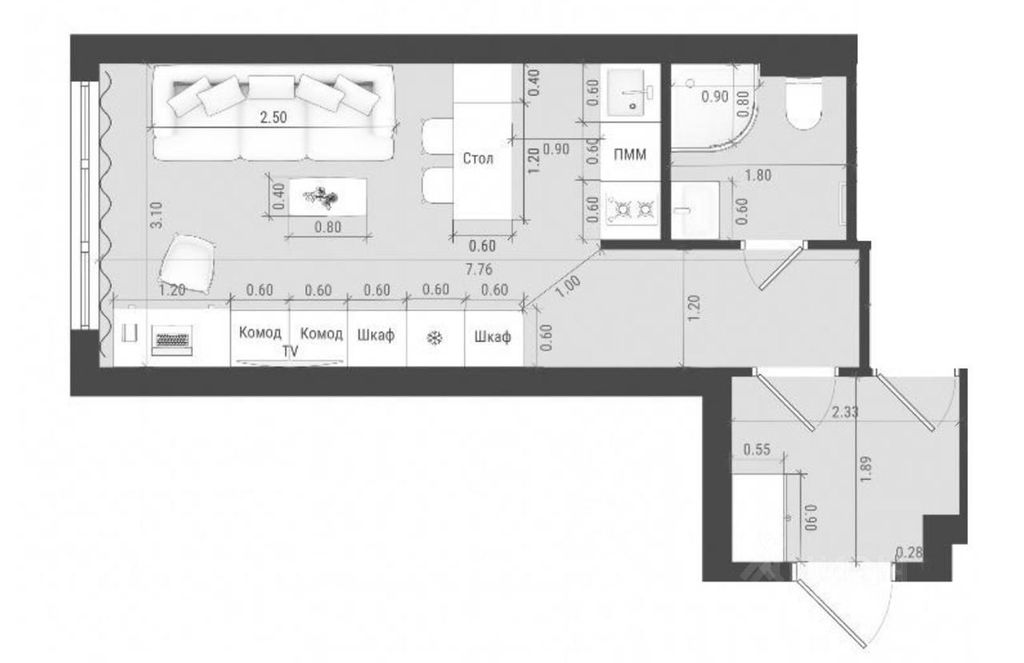 m. Baumanskaya: Apartment, studio