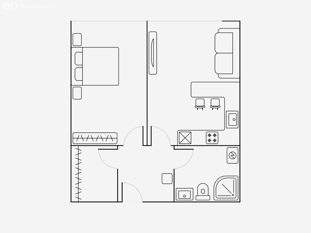 m. Bagrationovskaya: Apartment, 2-rooms
