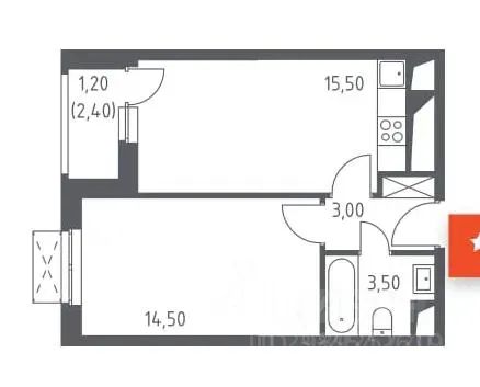 m. Strogino: Apartment, 1-rooms