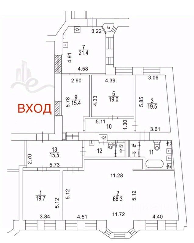 m. Trubnaya: Apartment, 4-rooms