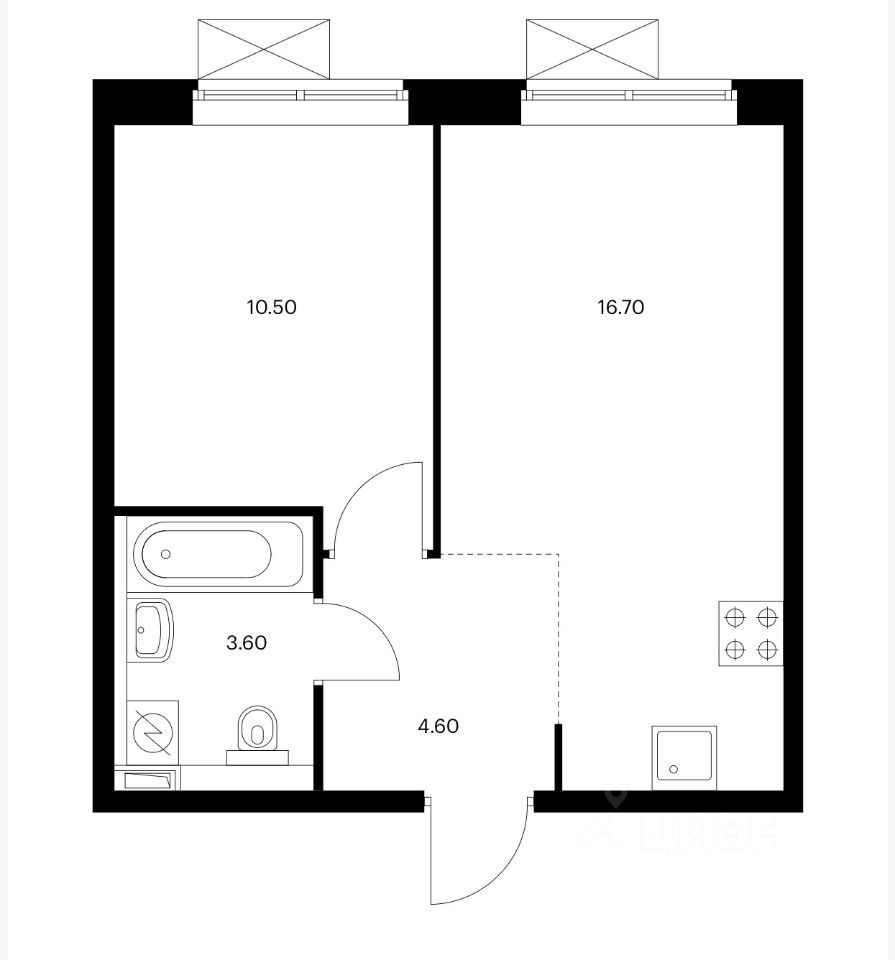 m. Kotelniki: Apartment, 1-rooms