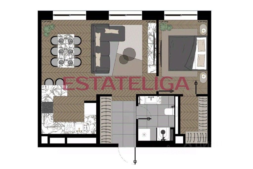 m. Zorge: Apartment, 2-rooms