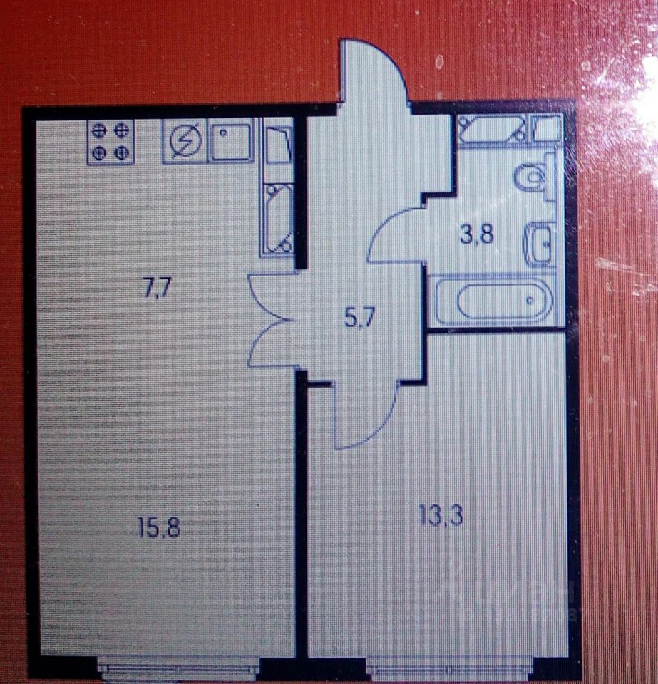 m. Govorovo: Apartment, 1-rooms