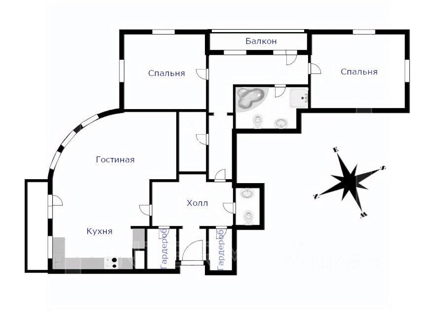 m. Vodny stadion: Apartment, 3-rooms