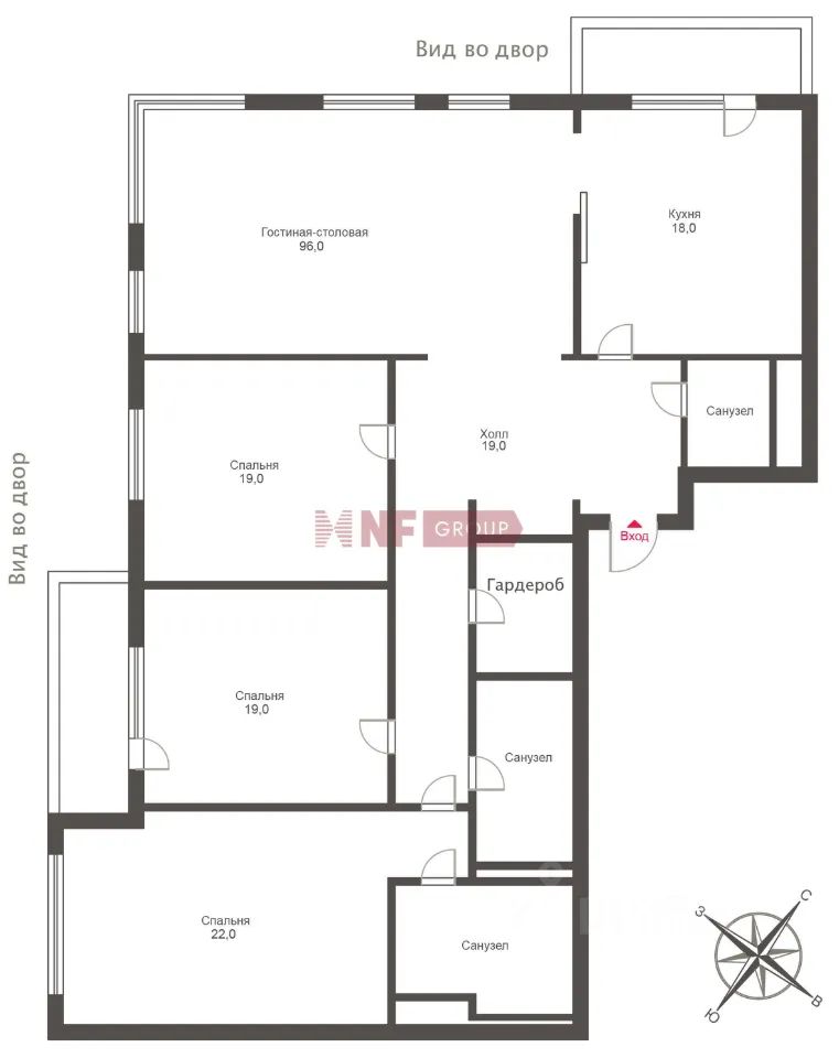 m. Smolenskaya: Apartment, 4-rooms