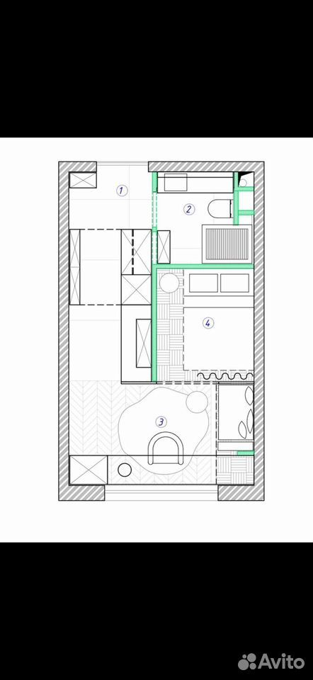 m. Spartak: Apartment, studio
