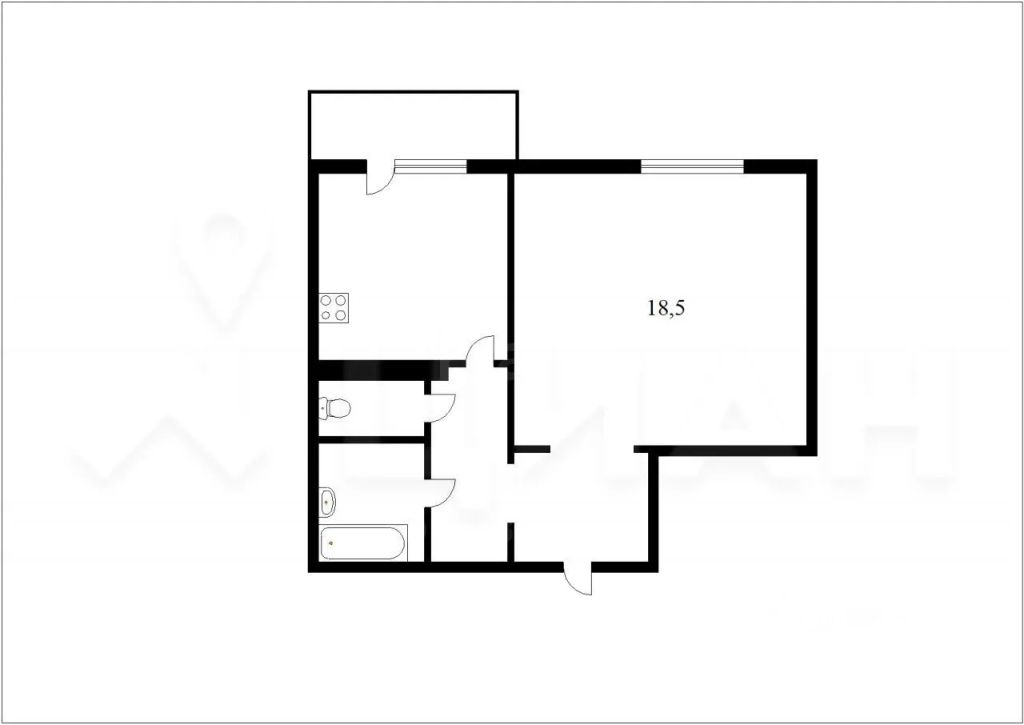 m. Krylatskoe: Apartment, 1-rooms