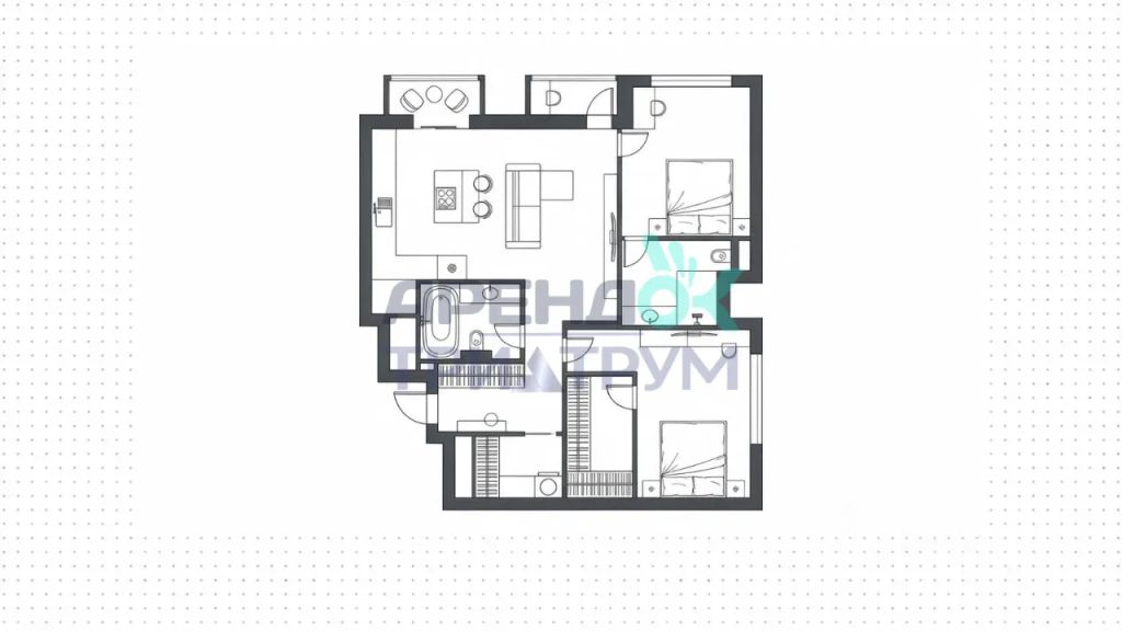 m. Delovoy tsentr (Vystavochnaya): Apartment, 3-rooms