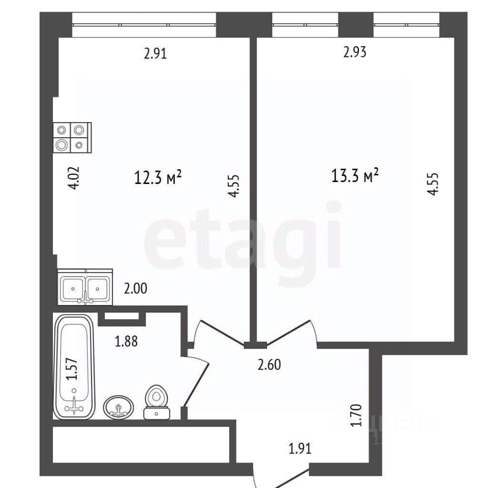 m. Strogino: Apartment, 1-rooms